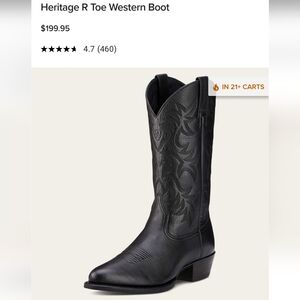 Ariat sz. 10.5 Heritage R Toe Western Boot